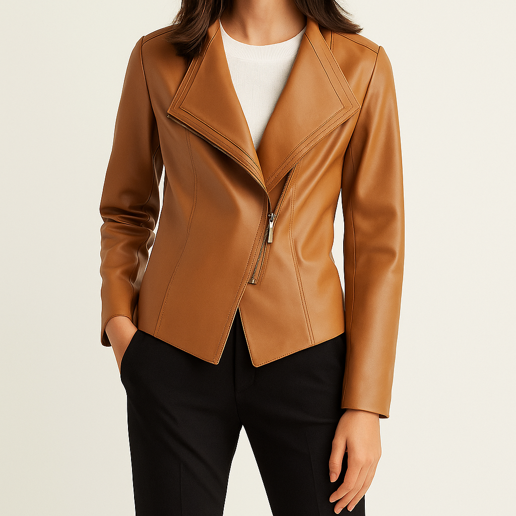 Women's Asymmetric Jacket | Sculpted Fit & Modern Edge 6