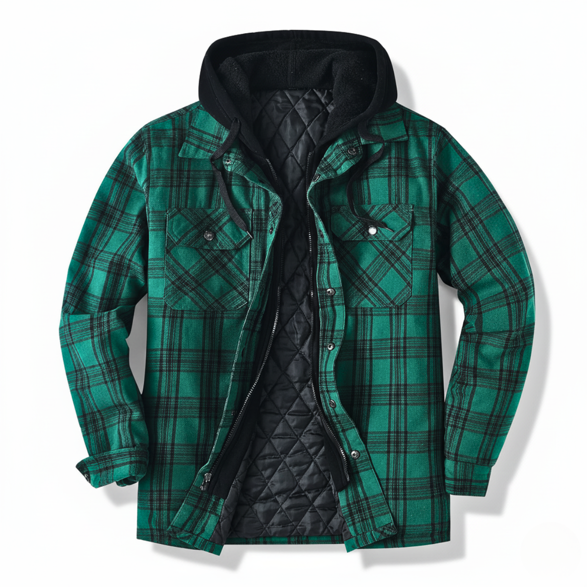 Women's Flannel Jacket | Hooded Insulated Warmth 4