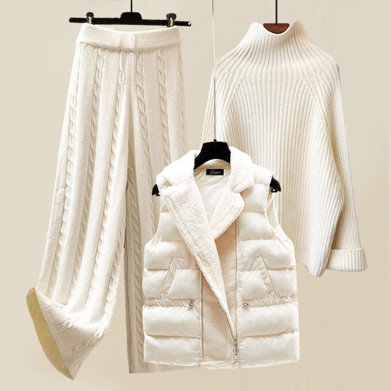 Women's 3-Piece Knit Set | Layered Warmth & Style 1