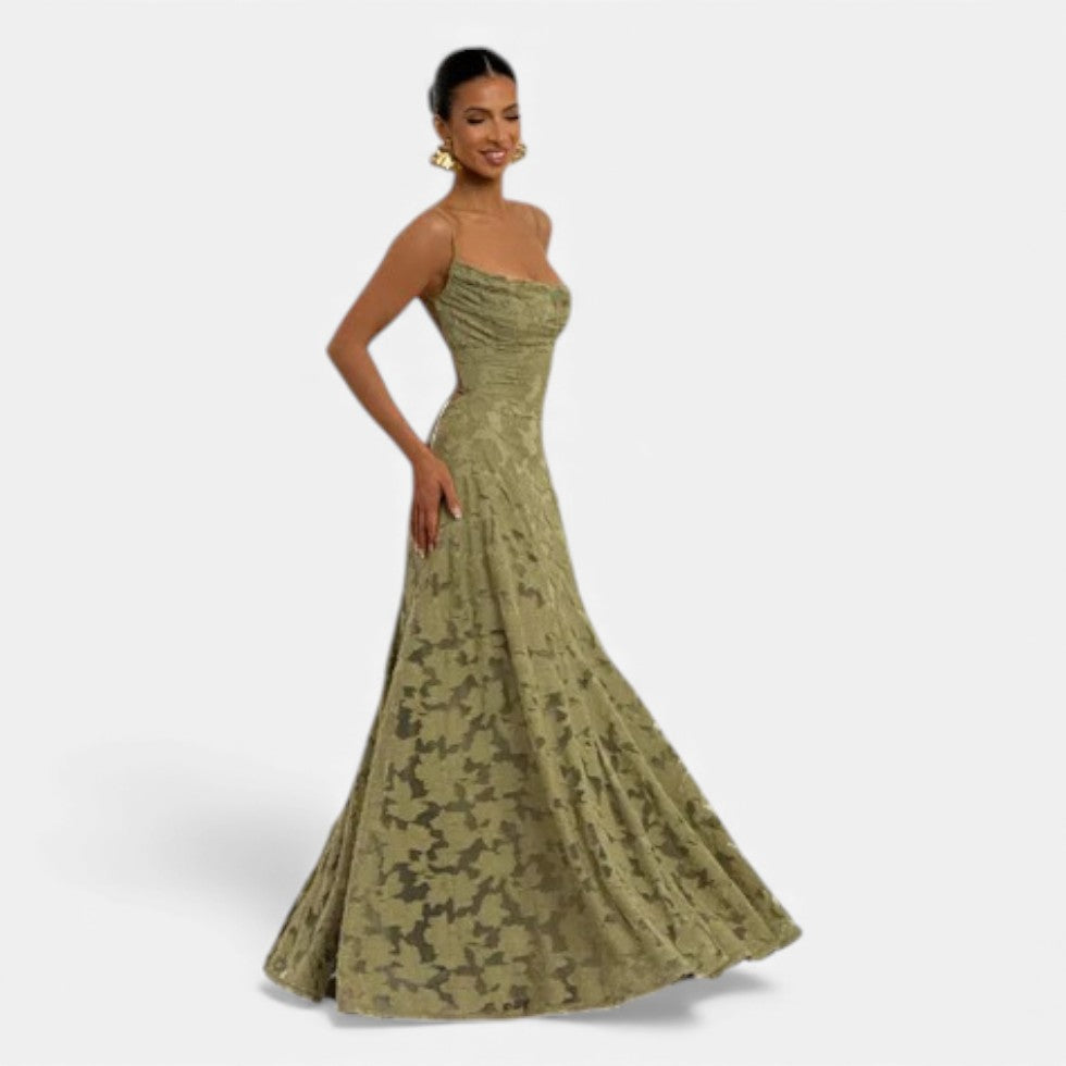 Amelia – Evening dress women with flared silhouette 3