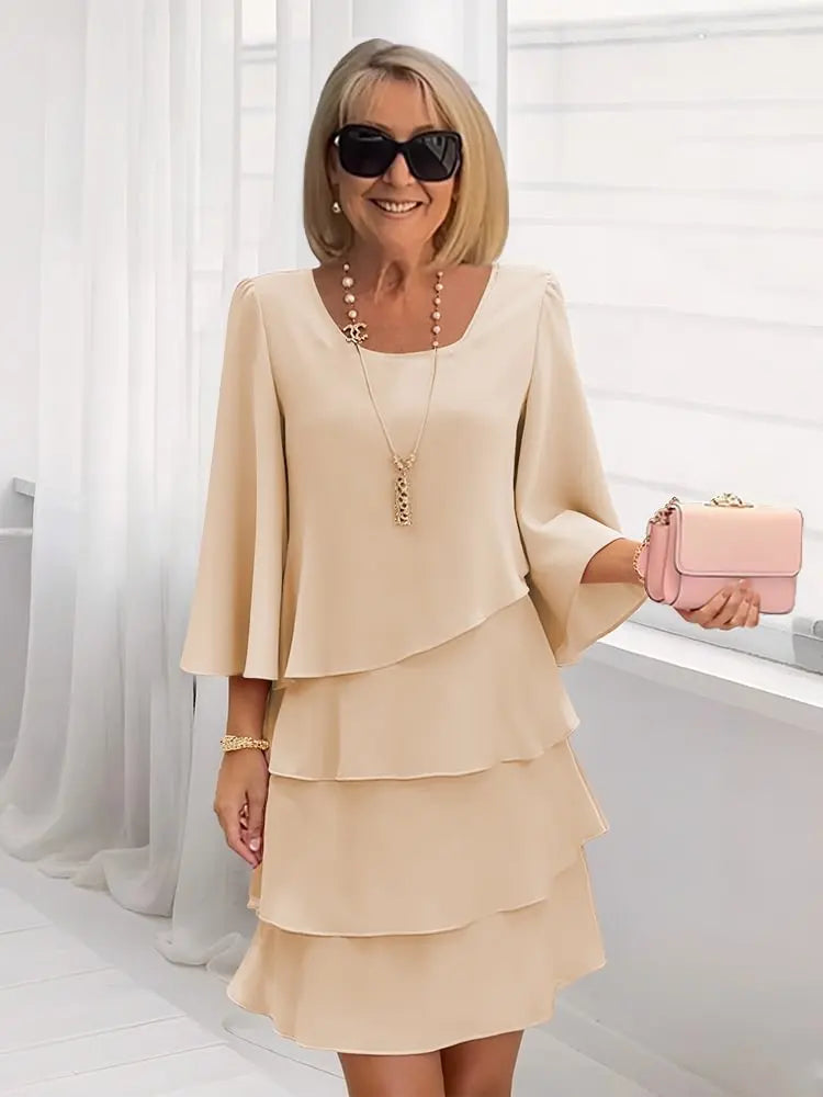 Catherine | Elegant Comfort Ruffle Dress 3