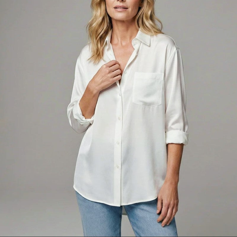 Women's Button-Front Shirt | Relaxed Fit & Versatile 8