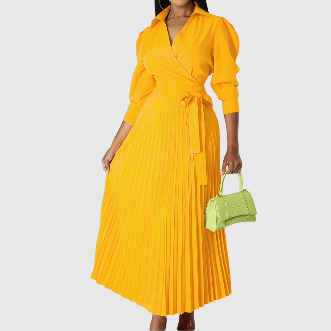 Evelina | Soft Pleated Midi Dress 6