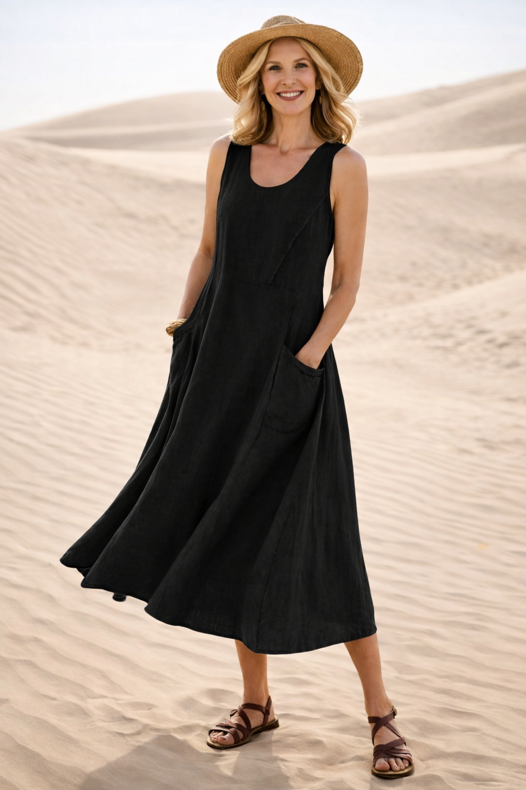 Luna | Comfortable A-Line Midi Dress 6