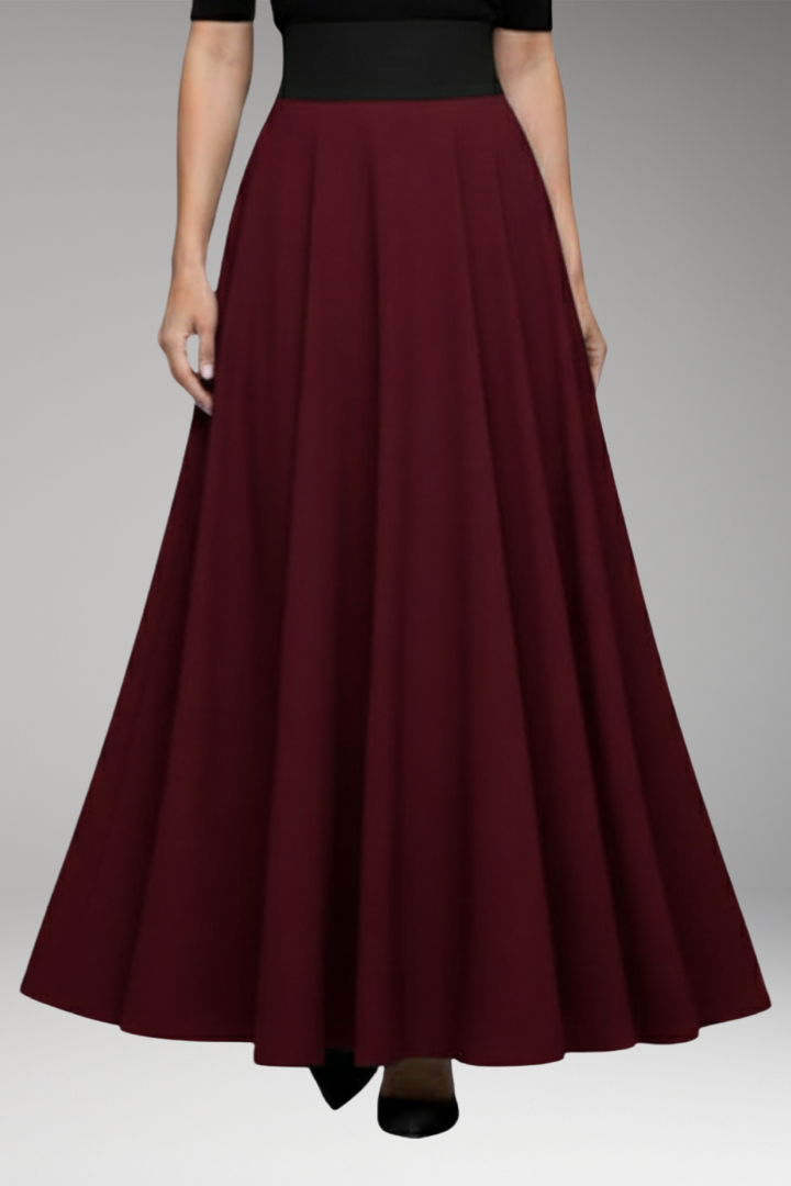 Women's Maxi Skirt with High Waist and Pockets 5