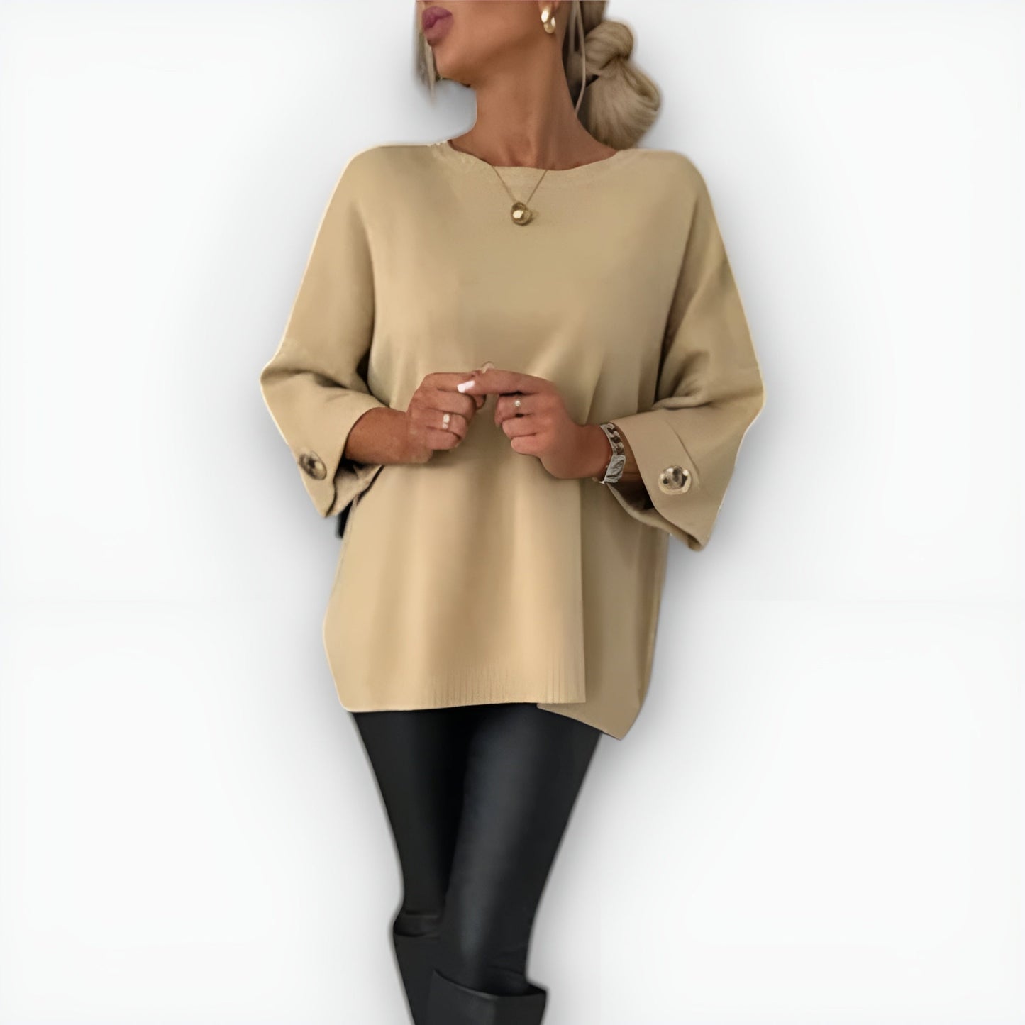 Women’s Sweater | Oversized Three-Quarter Sleeve 3