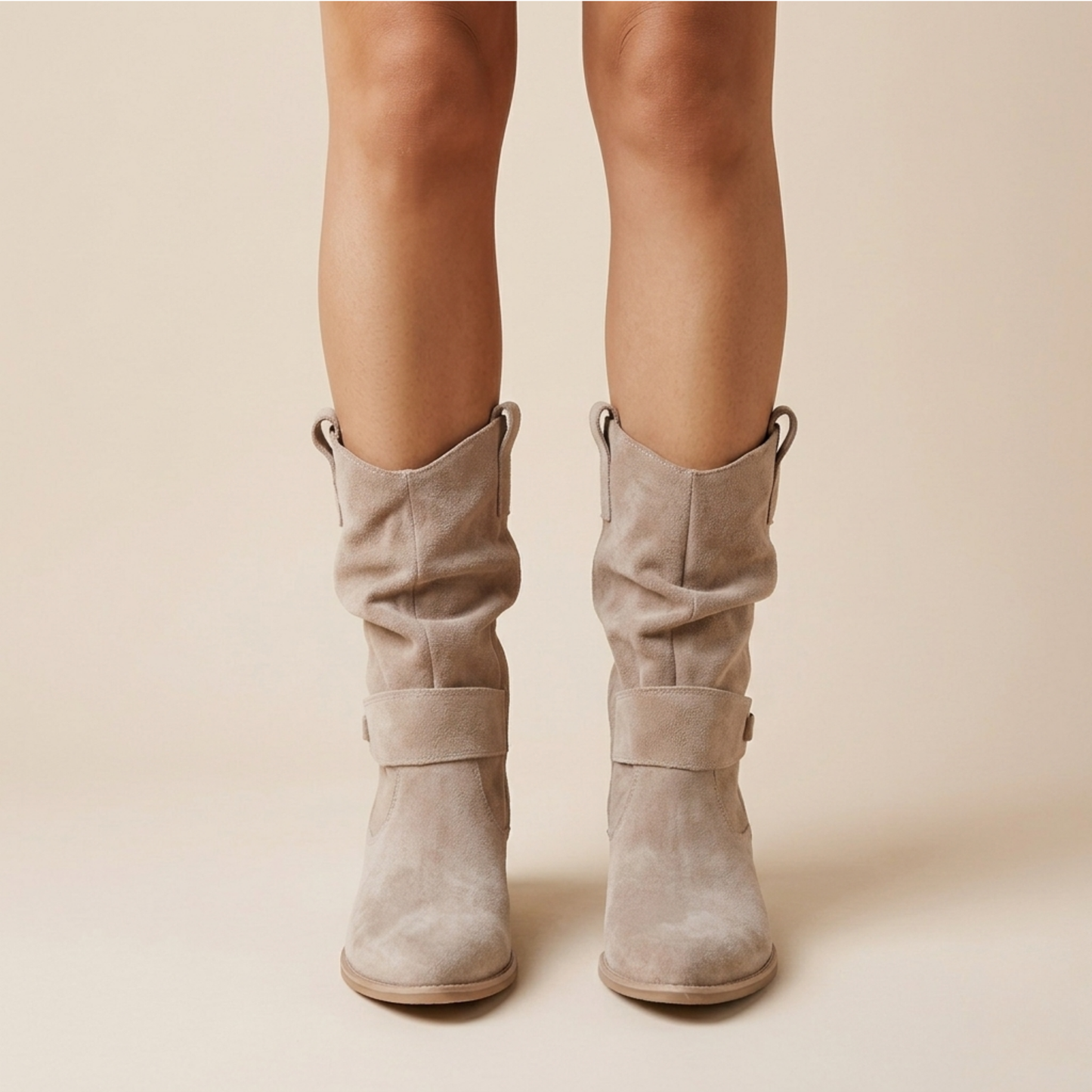 Women's Ankle Boots | Slouchy Suede, Buckle Strap Detail