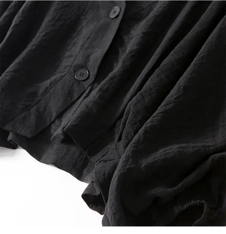 Women's Blouse | Sheer Batwing V Neck Cropped Shirt