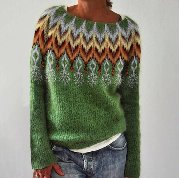 Women's Forest Print Jumper | Round Neck & Long Sleeves 6
