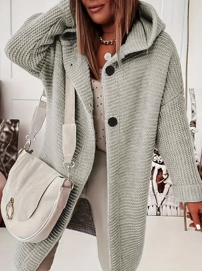 Women's Hooded Oversized Cardigan | Relaxed Fit & Warm