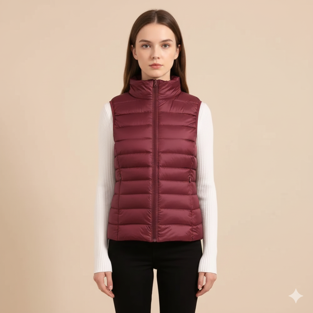 Women's Vest | Quilted Zip-Front, Ultralight Warmth