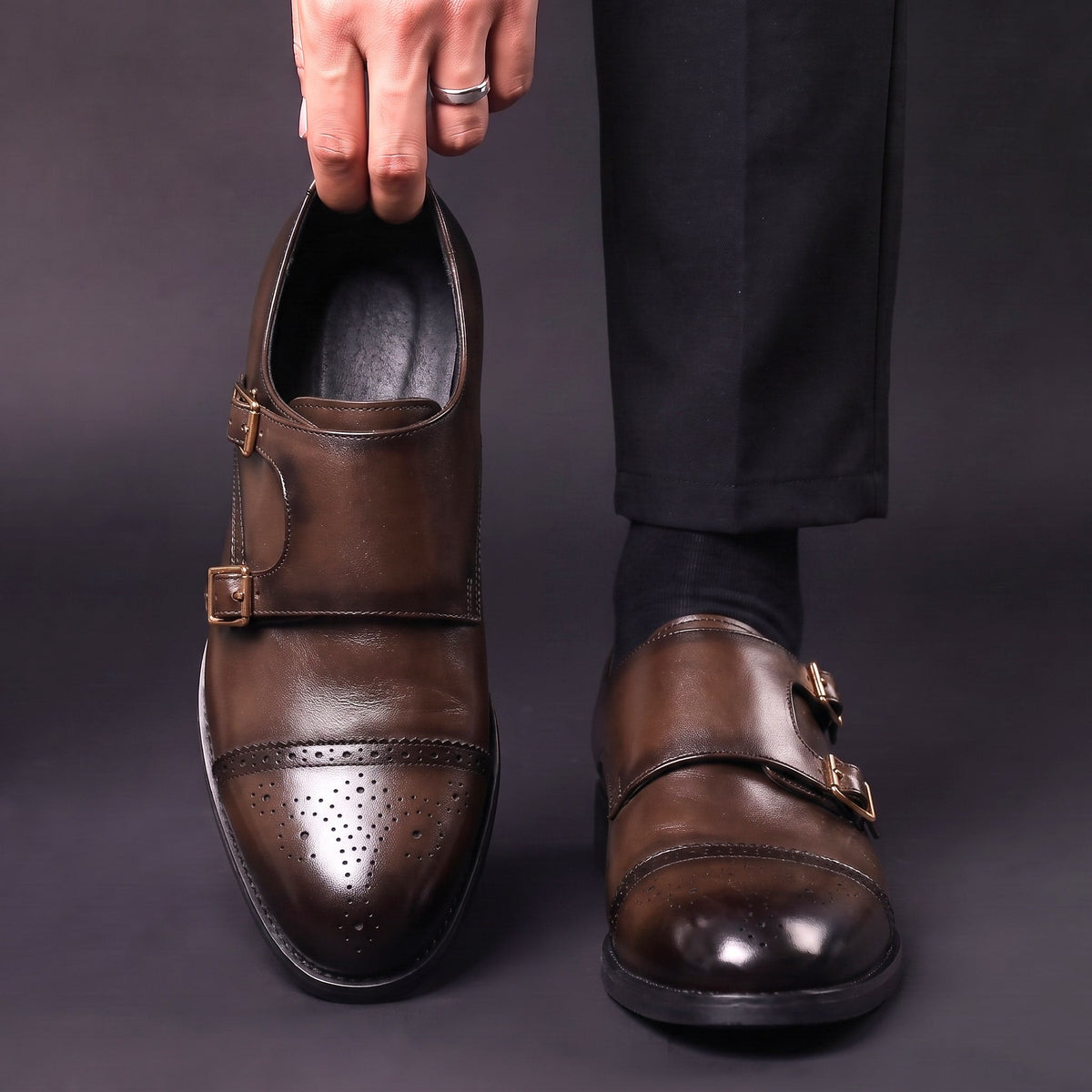 Women's Buckle Loafers | Double Strap & Pointed Toe 9