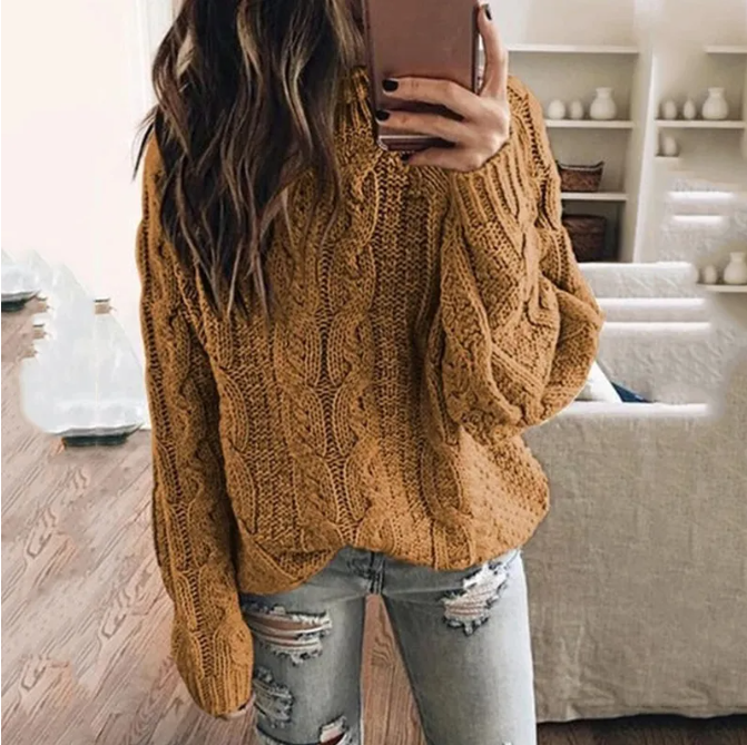 Women's Cable Knit Jumper | Relaxed Fit & Warmth