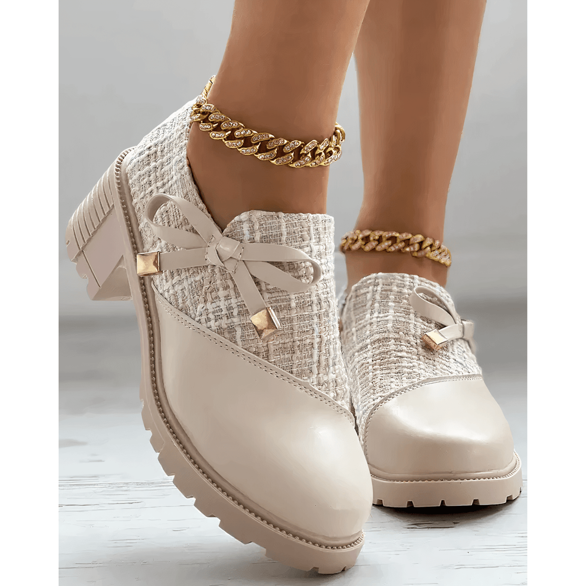 Women's Block Heel Loafers | Round Toe & Cushioned Comfort 7