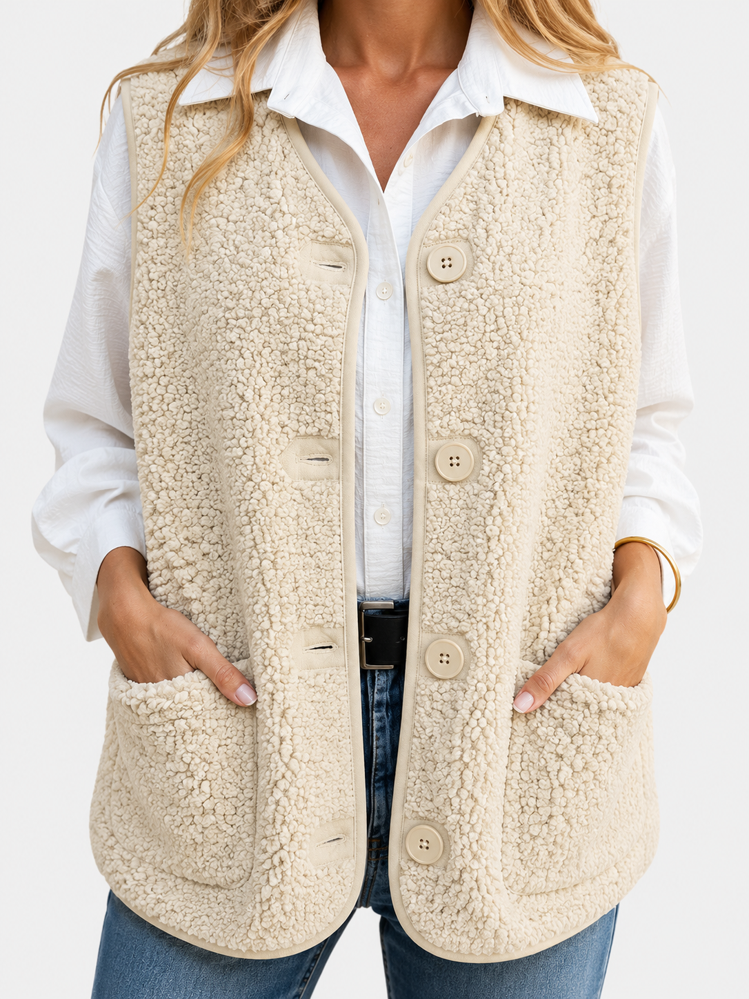 Women's Teddy Gilet | Warm & Cosy 5