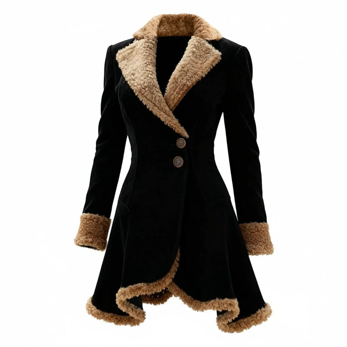 Women's Winter Coat | Fur Trim & Fitted Design 3