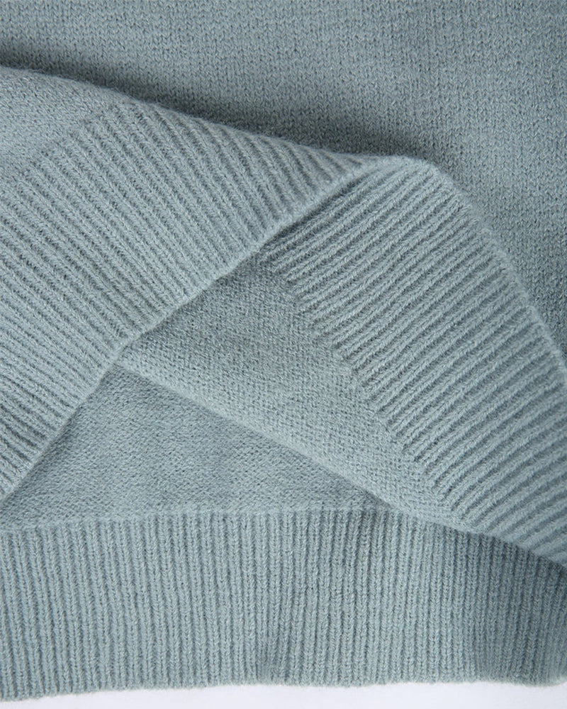 Alberte | Women's Fair Isle Yoke Sweater with Crew Neck