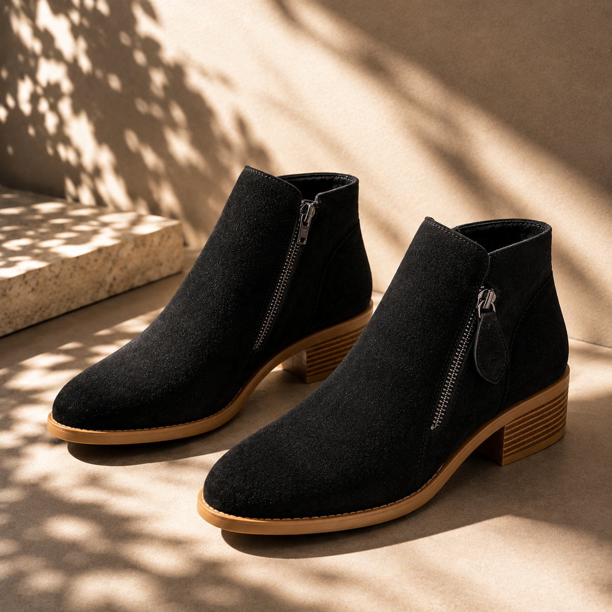 Women's Ankle Boots | Cushioned Comfort & Easy Zip Closure 7