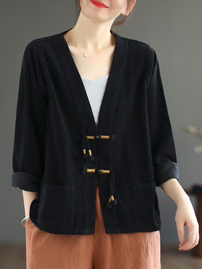 Women's Button Coat | Comfortable & Versatile 3