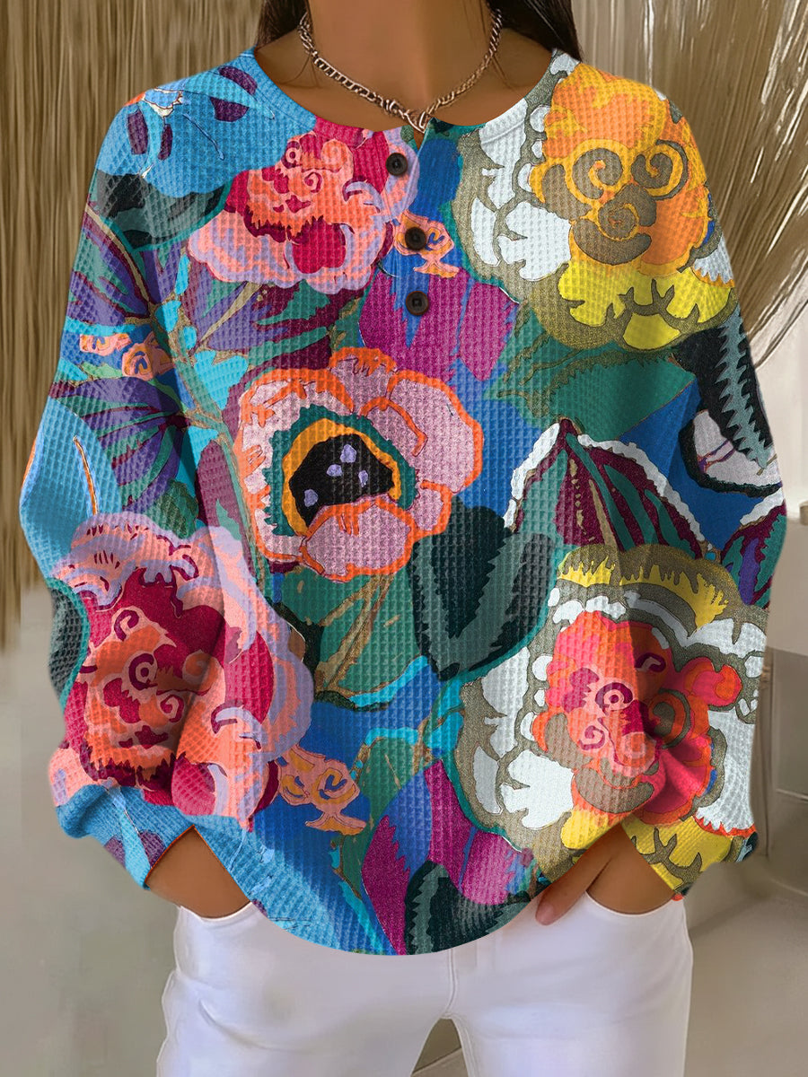 Women's Floral Sweater | Extra Warm & Soft 1
