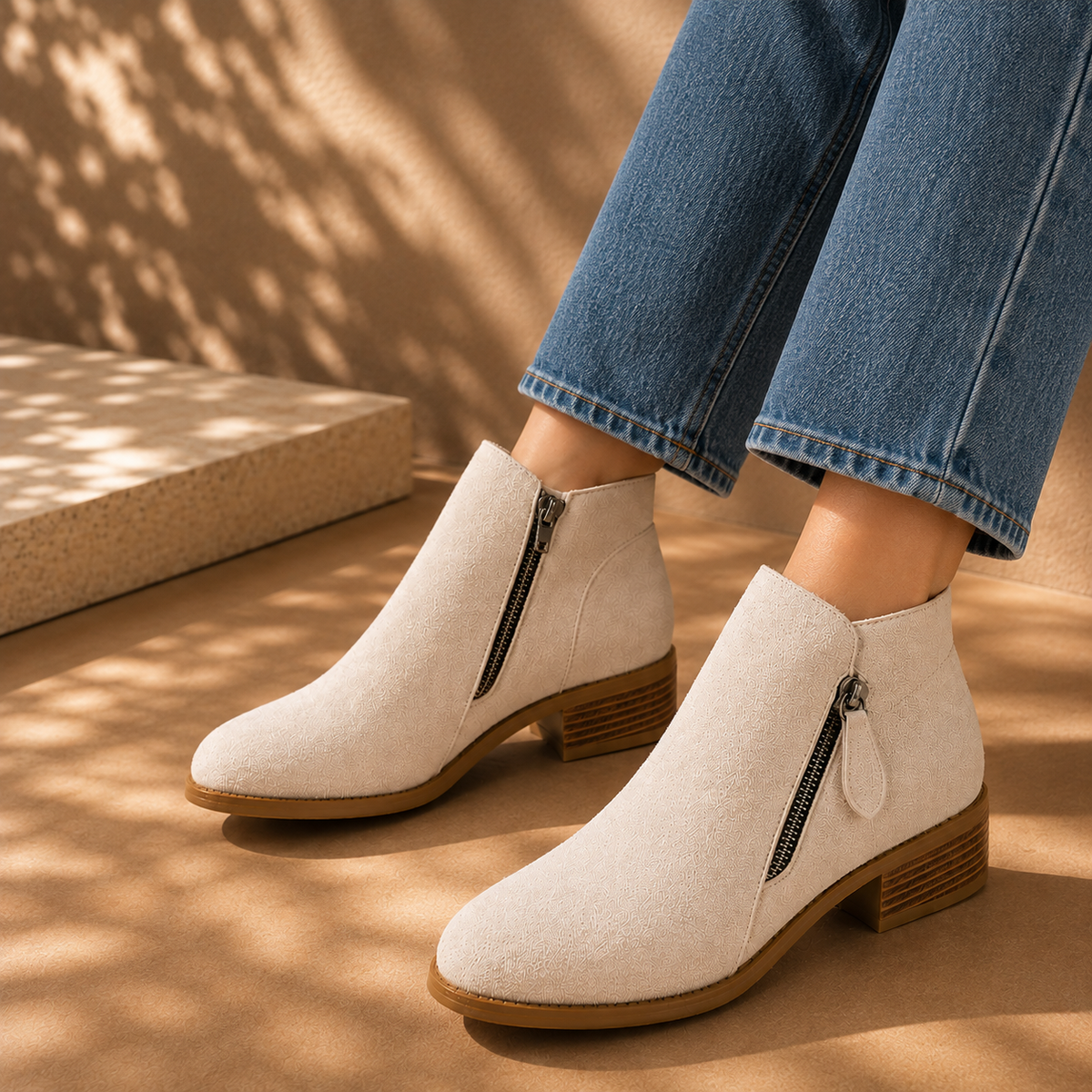 Women's Ankle Boots | Cushioned Comfort & Easy Zip Closure 8