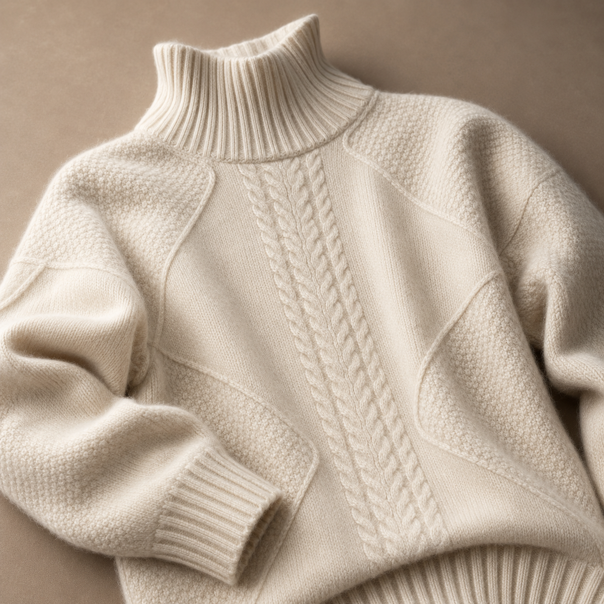 Women's Mock-Neck Sweater | Cable Knit & Warm 7