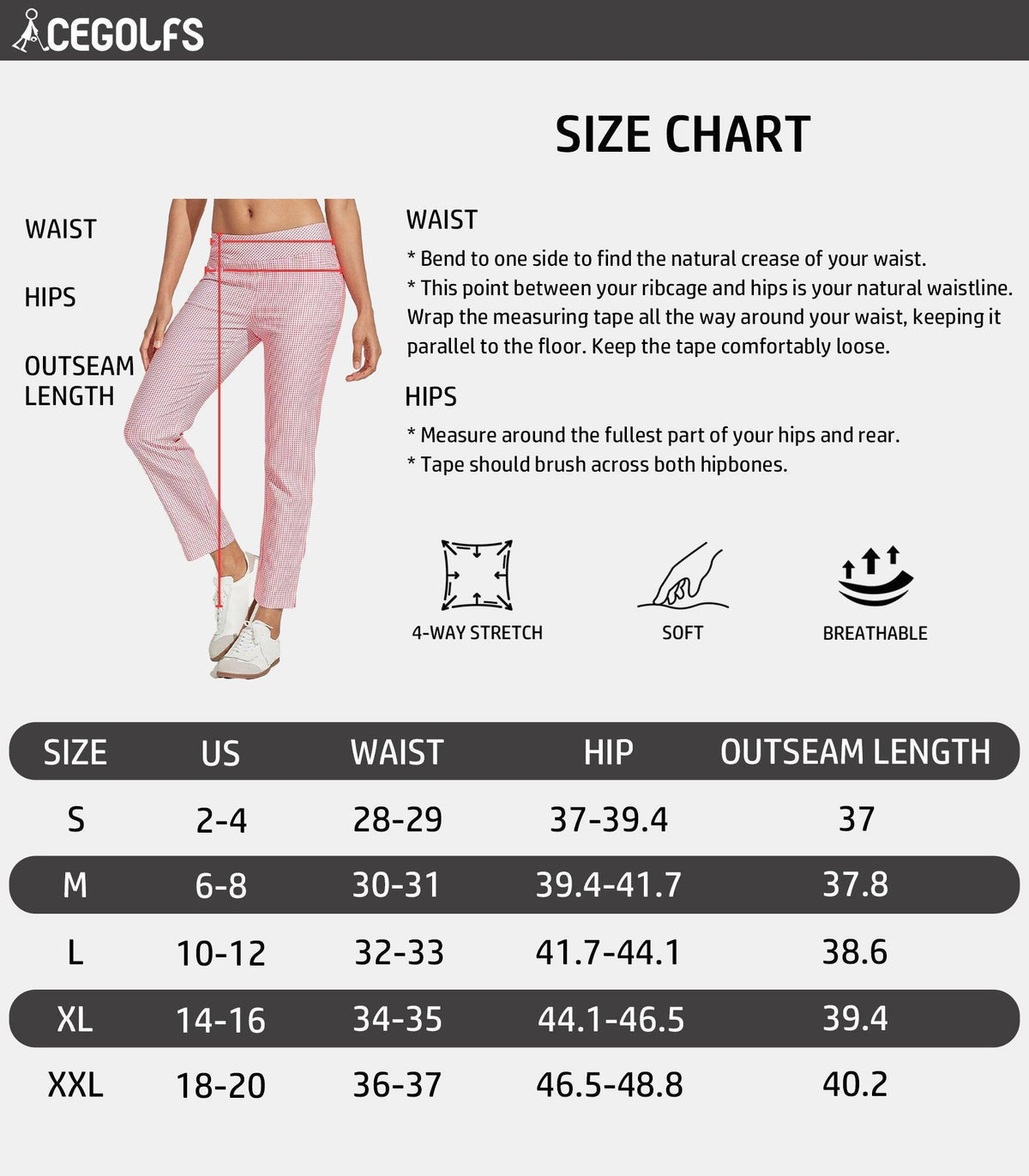 Women's Golf Ankle Pants | Pull-On Comfort & UPF50+ 5
