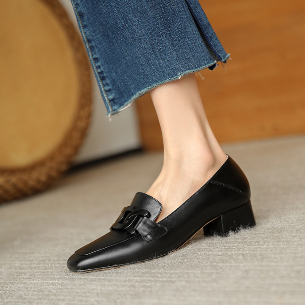 Women's Block Heel Loafers | Stable & Comfortable