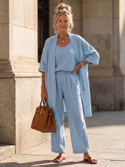 Women's Three Piece Trouser Set | Relaxed Fit & Lightweight 10
