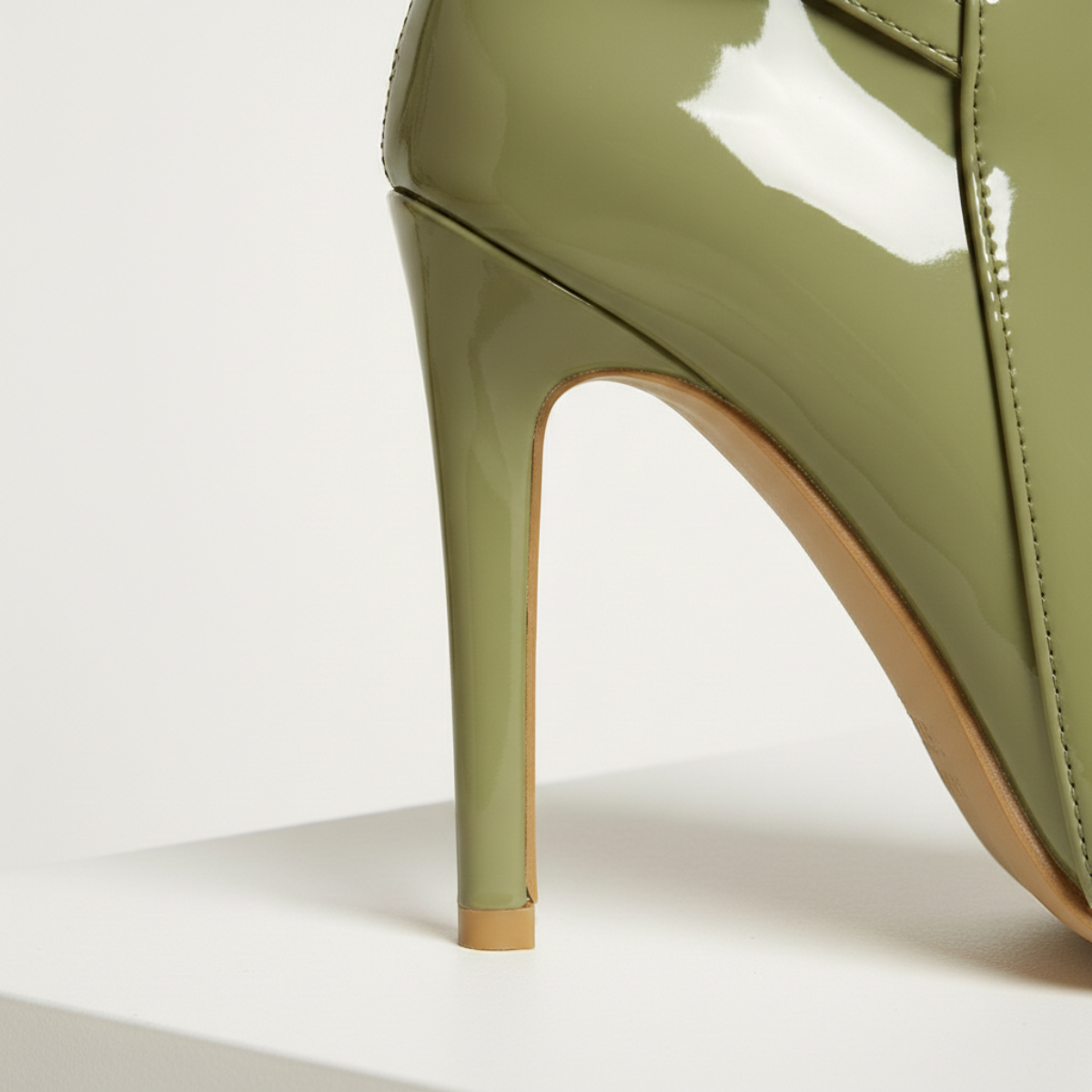 Women's Gloss Ankle Boots | Stiletto Heel & Studded Detail 5