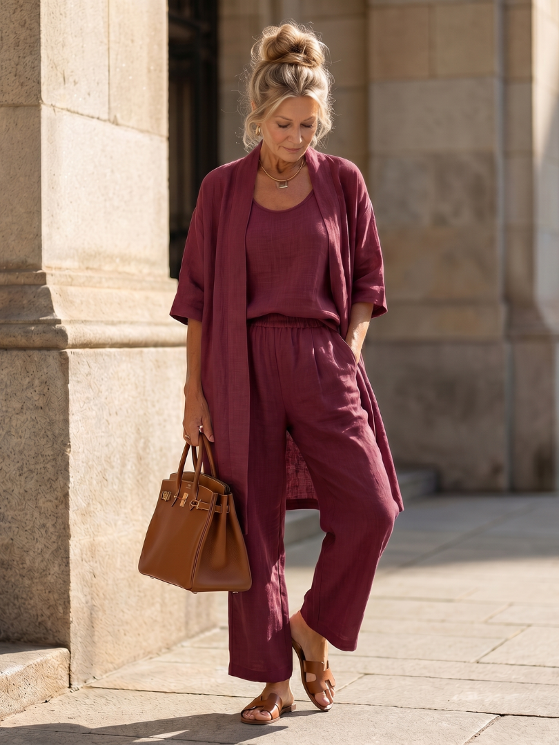Women's Three Piece Trouser Set | Relaxed Fit & Lightweight 12