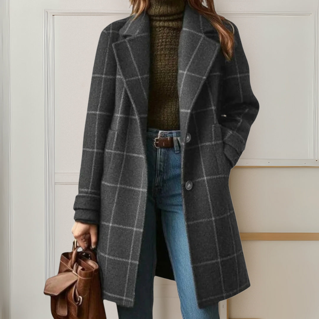 Women's Long Coat | Warm & Tailored Fit 2