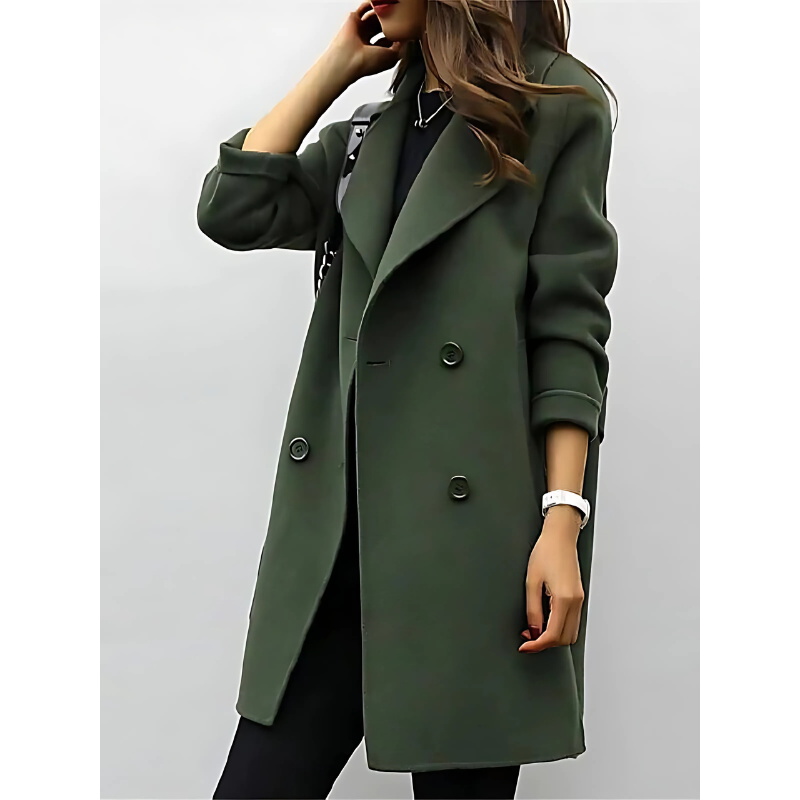 Women's Winter Coat | Double-Breasted & Tailored Fit