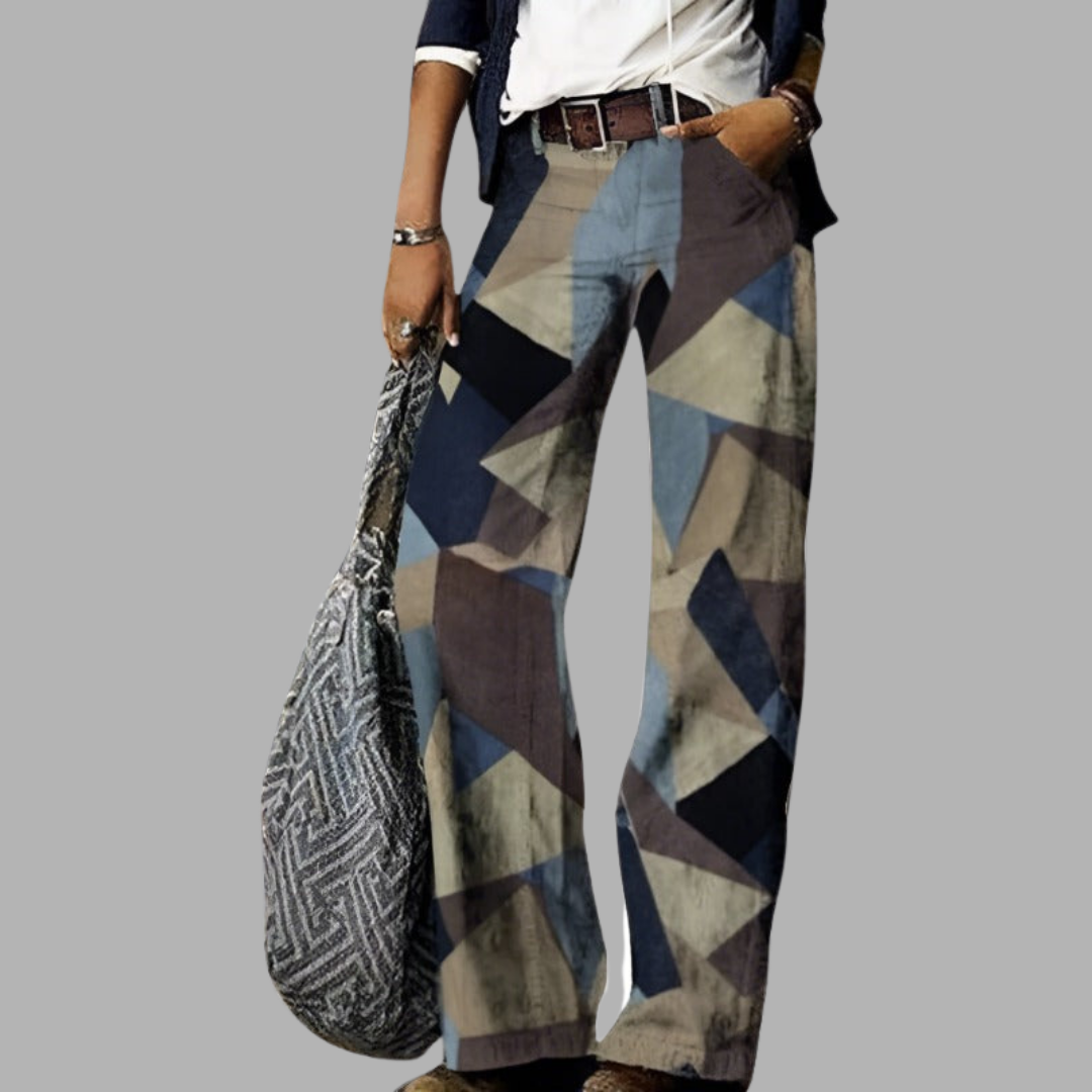 Women's Wide Leg Jeans | Floral Print & High Waisted 3
