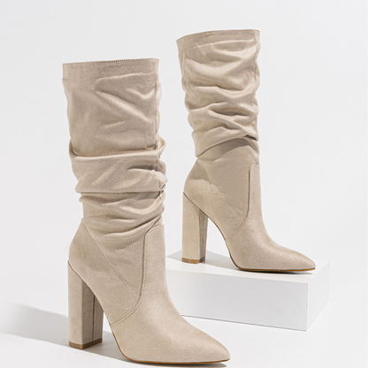 Women's Slouch Boots | Pointed Toe & Block Heel 3