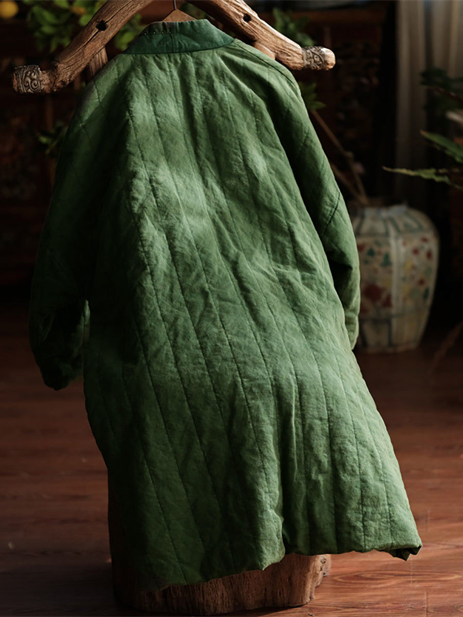Women's Long Winter Coat | Colorblock & Pocket Detail 7