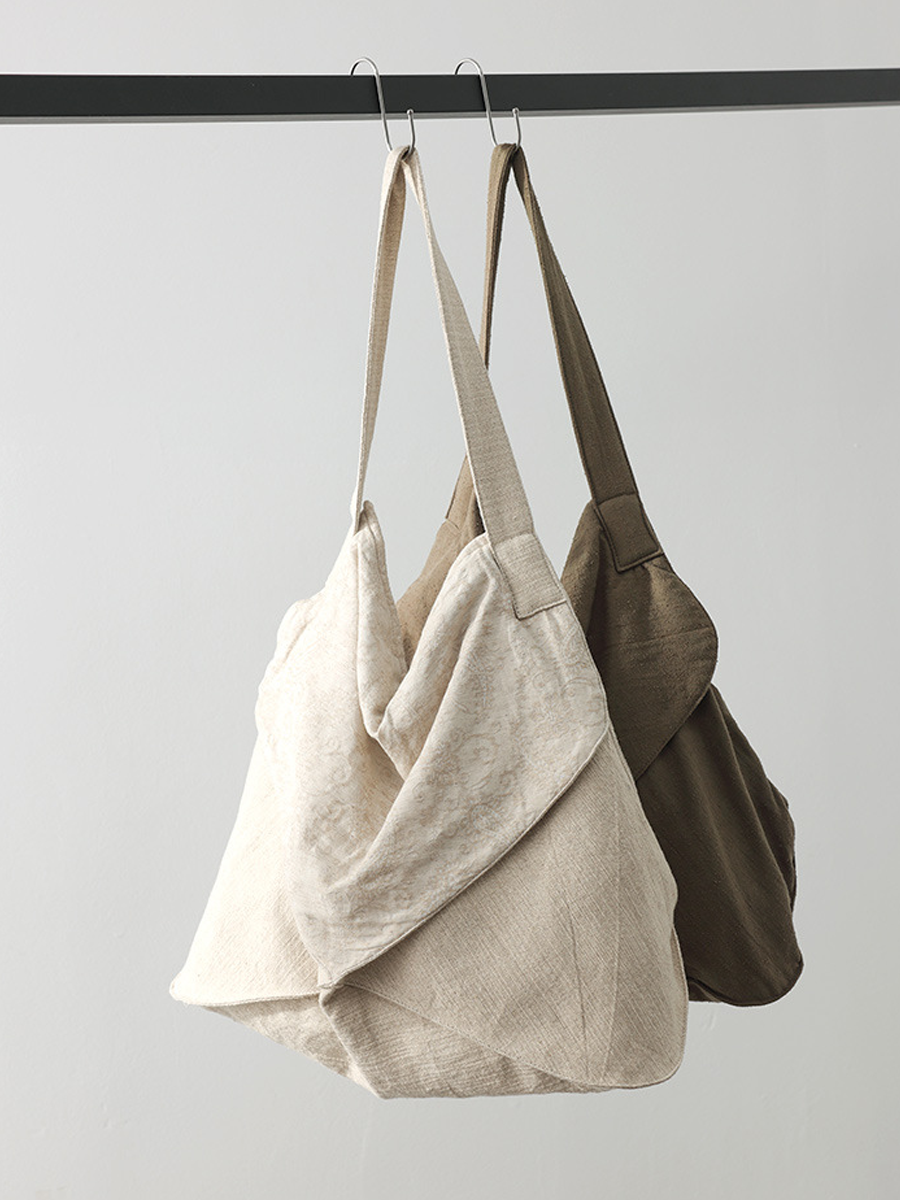 Women's Shoulder Bag | Floral Jacquard & Large Capacity 5