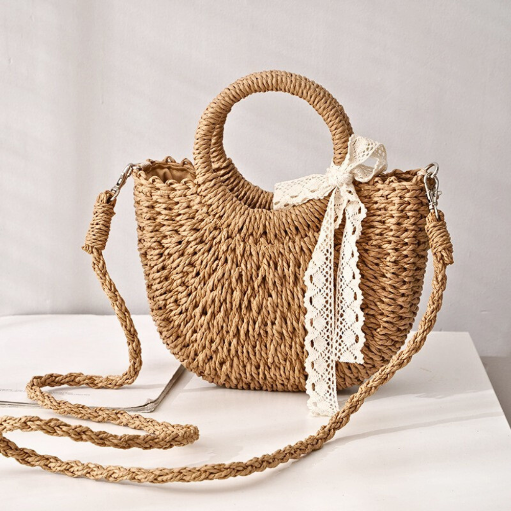 Women's Shoulder Bag | Detachable Strap & Circular Handles 1