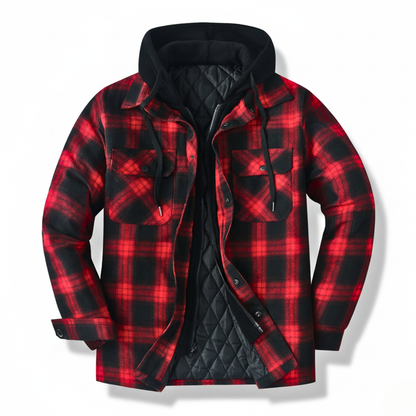 Women's Flannel Jacket | Hooded Insulated Warmth 1