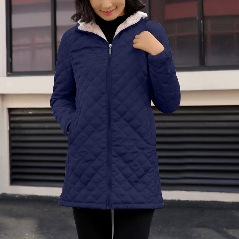 Women's Quilted Jacket | Hooded & Warm