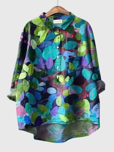 Valeria™ - Floral Print Chiffon Blouse for Everyday Wear