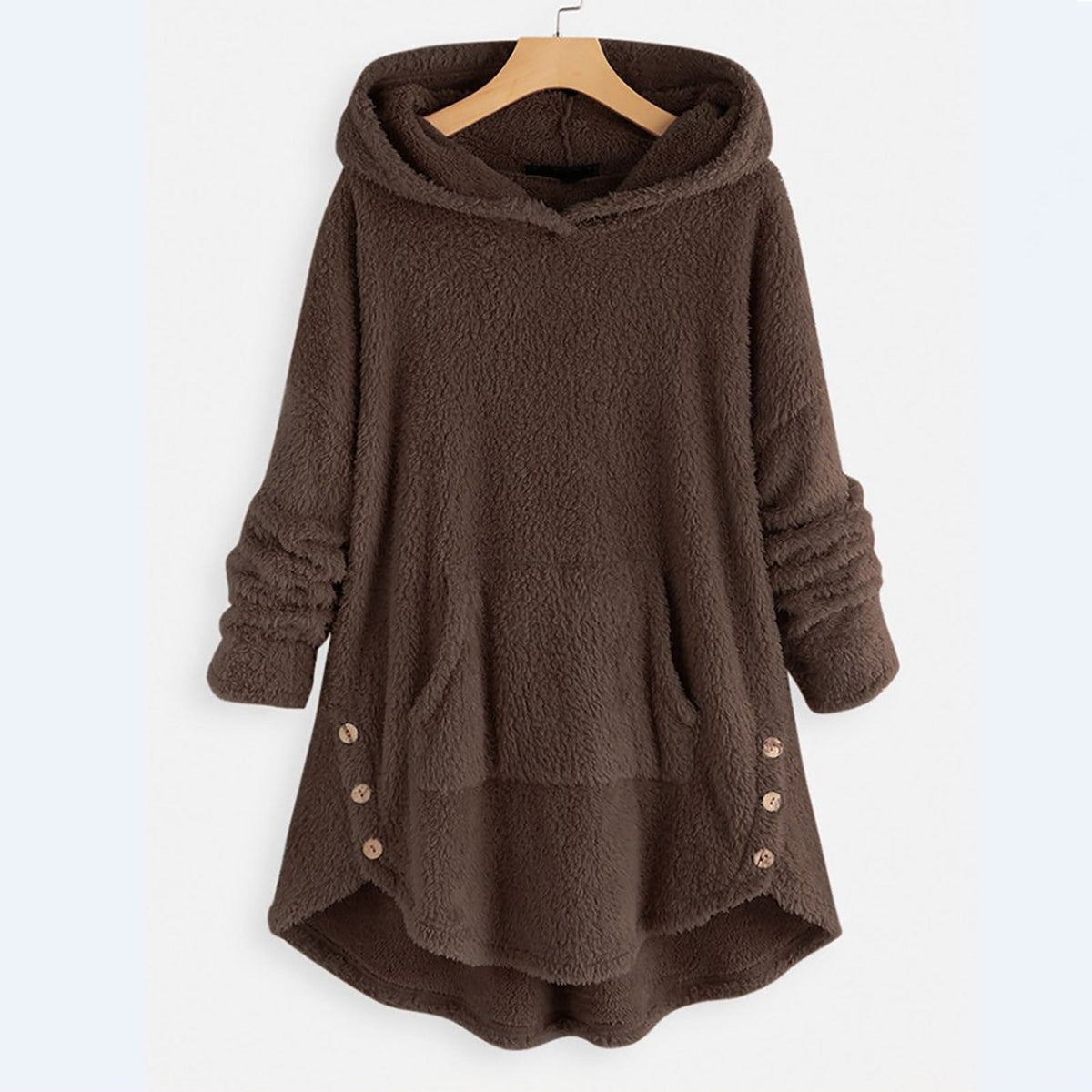 Women's Plush Hoodie | Cozy Chest Pocket Design