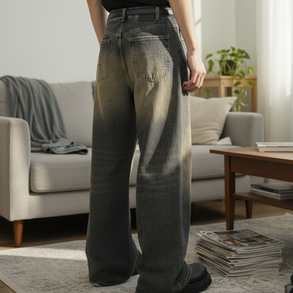Women's Barrel Leg Jeans | Relaxed Wide-Leg Fit 2