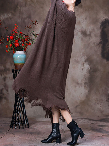 Women's Patchwork Coat | Irregular Cut & V-Neck Style 9