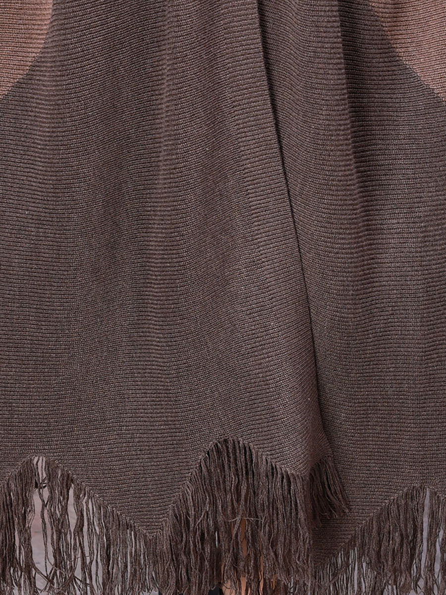 Women's Patchwork Coat | Irregular Cut & V-Neck Style 12