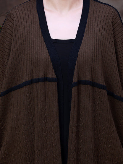 Women's Long Coat | V-Neck & Loose Fit 8