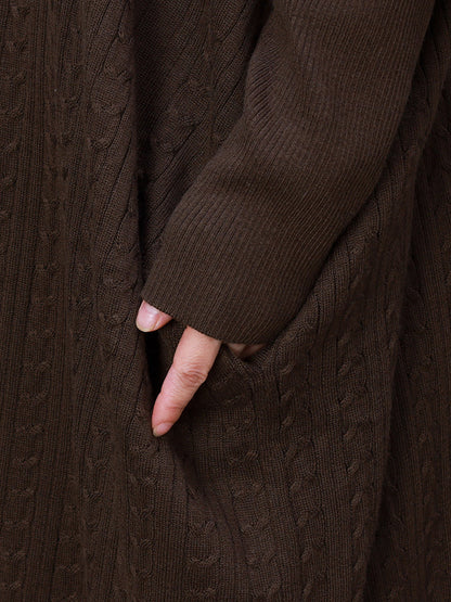 Women's Long Coat | V-Neck & Loose Fit 9