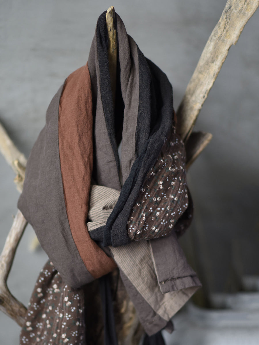 Women's Retro Stitched Scarf | Warm & Versatile 10