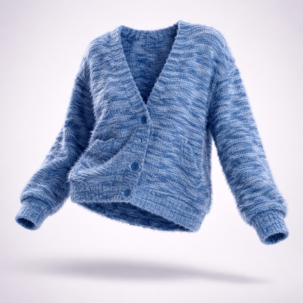 Women's Drop Shoulder Cardigan | Soft Comfort & V-Front Style 6