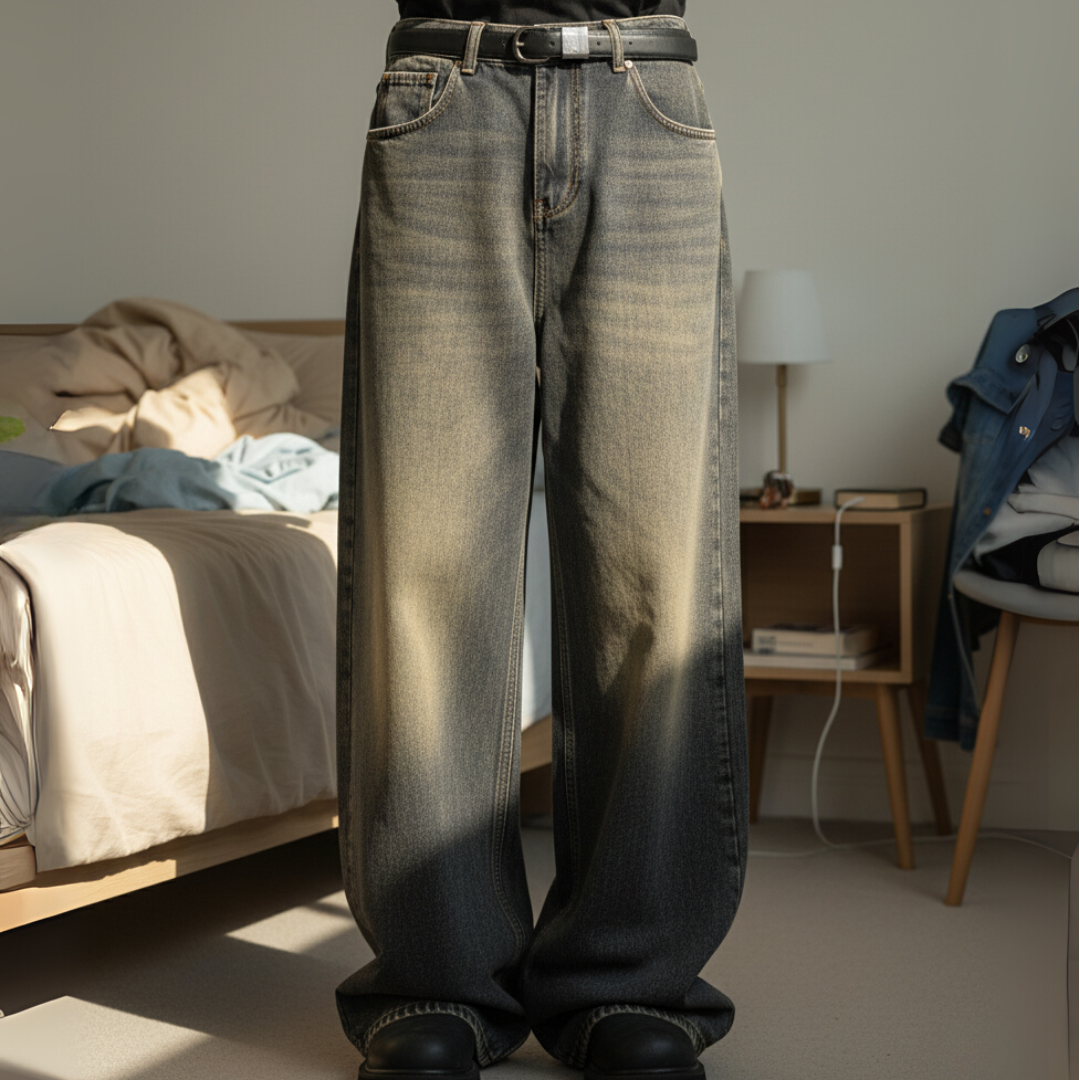 Women's Barrel Leg Jeans | Relaxed Wide-Leg Fit 1